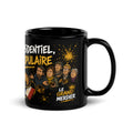 Mug satirique noir « Café présidentiel, prix populaire » — visuel produit