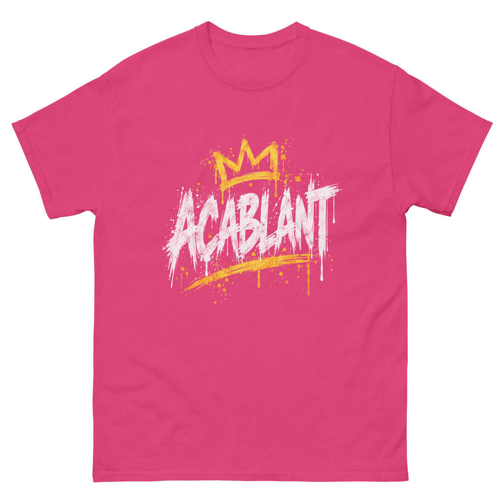 T-shirt ACABLANT rose vif, visuel de face — Le Grand Merdier