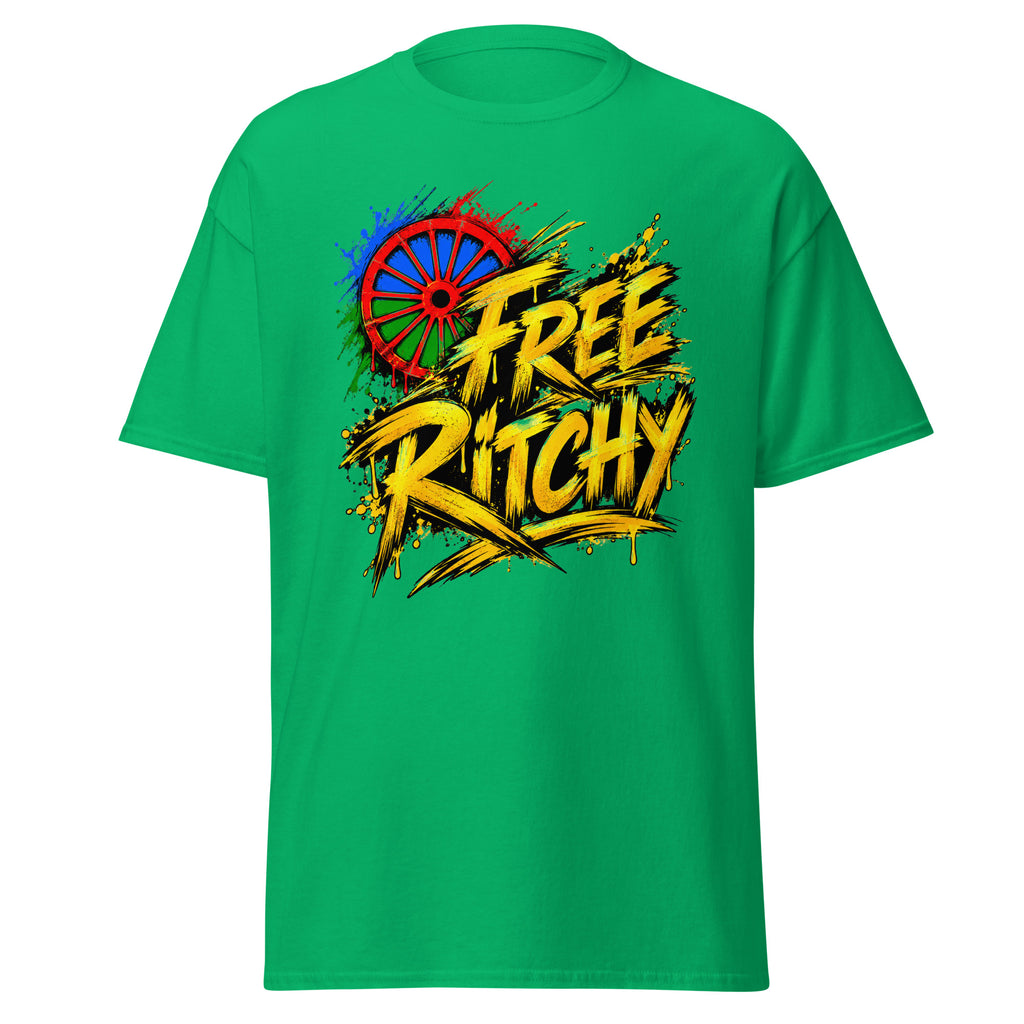 T-shirt FREE RITCHY vert menthe, vue de face — Le Grand Merdier