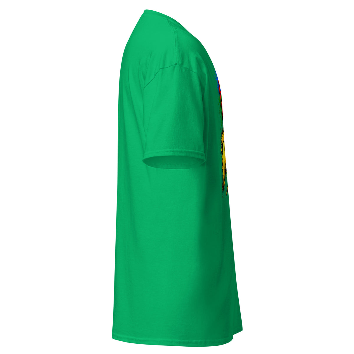 T-shirt FREE RITCHY vert menthe, côté droit — Le Grand Merdier