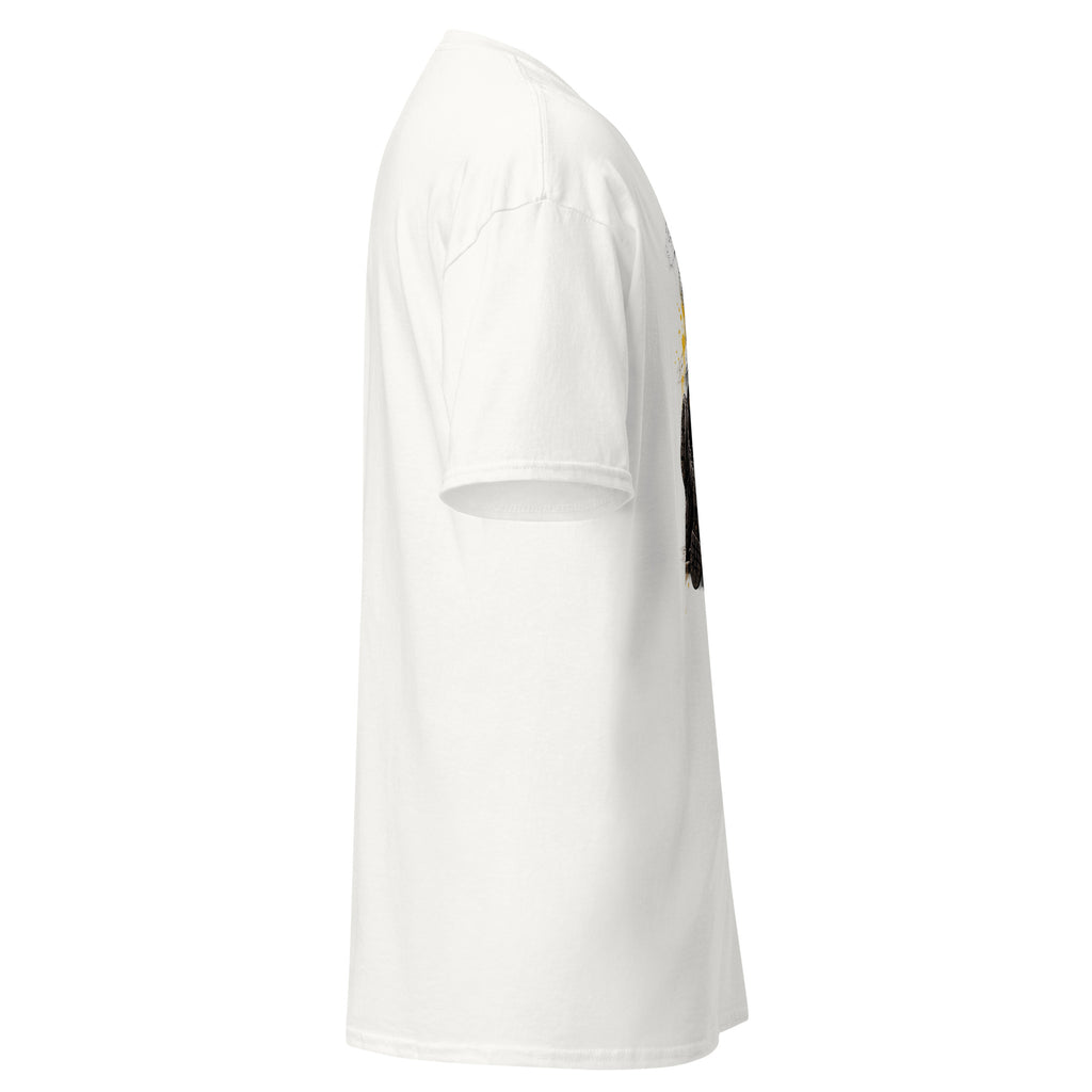 T-shirt 1312 Le Flic Qui Bosse Dur blanc, côté droit — Le Grand Merdier