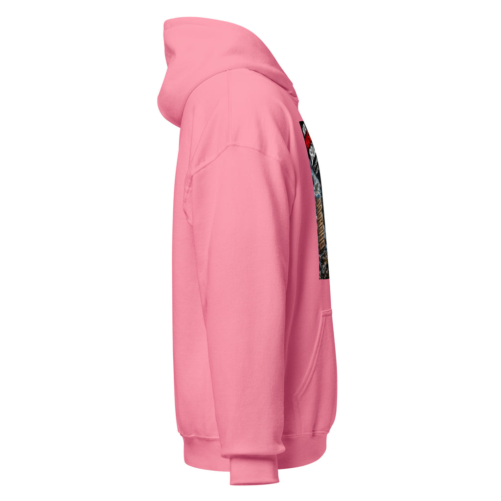 Sweat à capuche Planète B rose, côté droit — Le Grand Merdier