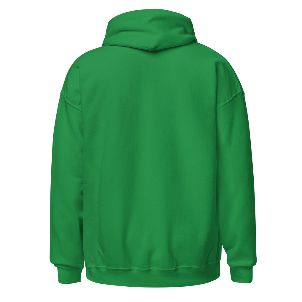 Sweat à capuche Gilets Jaunes Pas du Même Camp Madame vert menthe, vue de dos — Le Grand Merdier